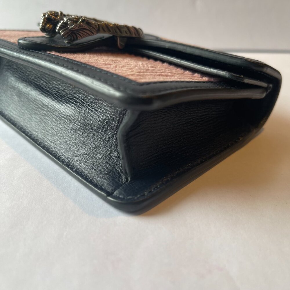 Gucci Dionysus Mini Pink Corduroy and Leather Shoulder/Crossbody Bag - Preowned - Picture 14 of 16